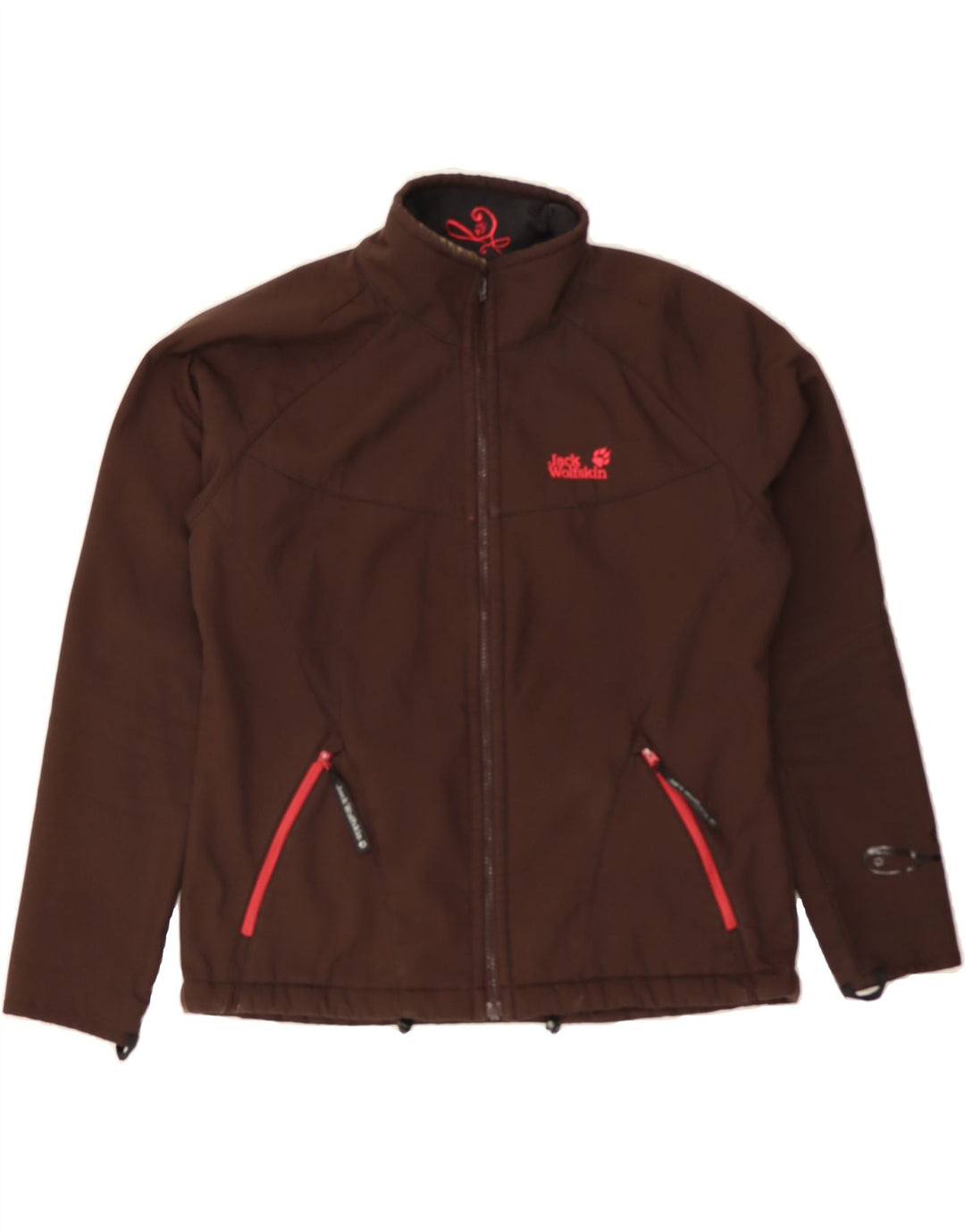 JACK WOLFSKIN Womens Windbreaker Jacket UK 16 Large Brown Polyester Vintage Jack Wolfskin and Second-Hand Jack Wolfskin from Messina Hembry 