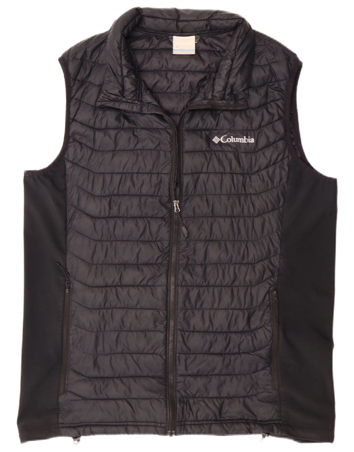 COLUMBIA Polstret Gilet til mænd UK 40 Stor sort nylon