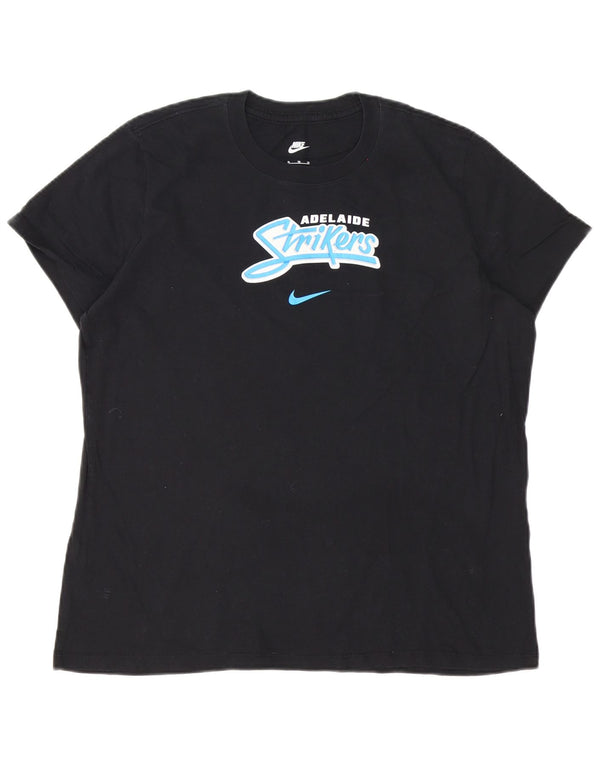 Nike Mens Adelaide Strikers Graphic T-Shirt Top XL Black Cotton