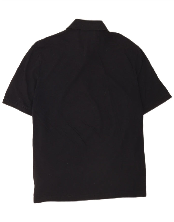 Cos Kortærmet herre Regular Fit Polo Shirt Medium Sort Bomuld