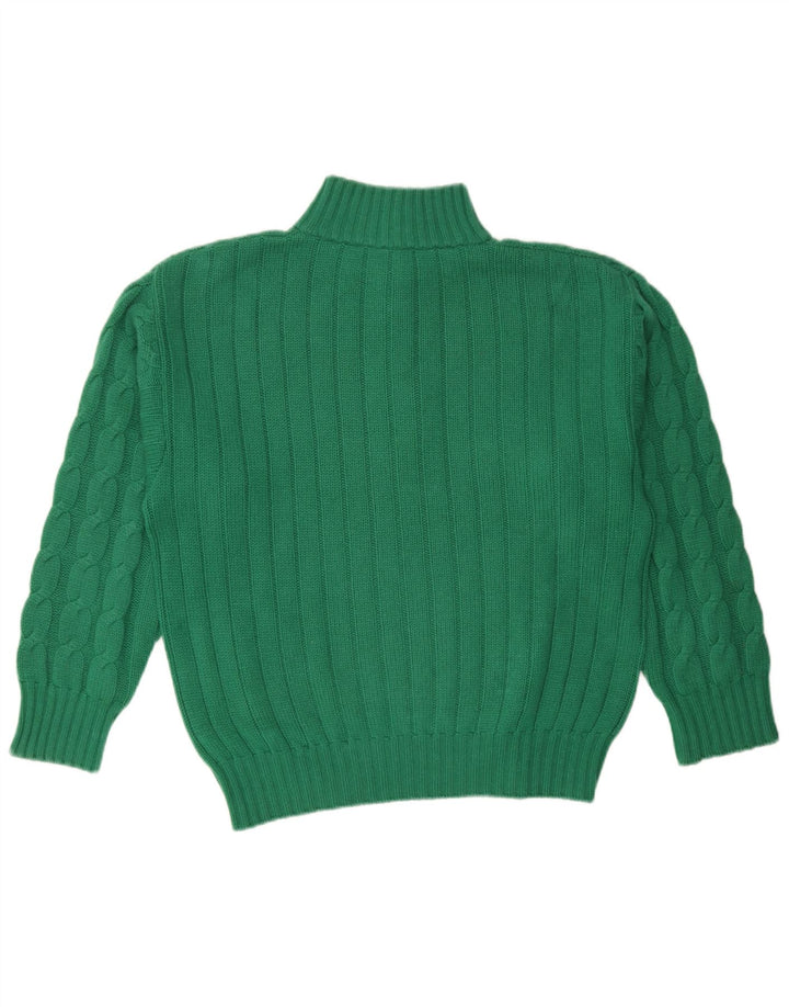 Malo Herre Button Neck Jumper Sweater XL Grøn Cashmere