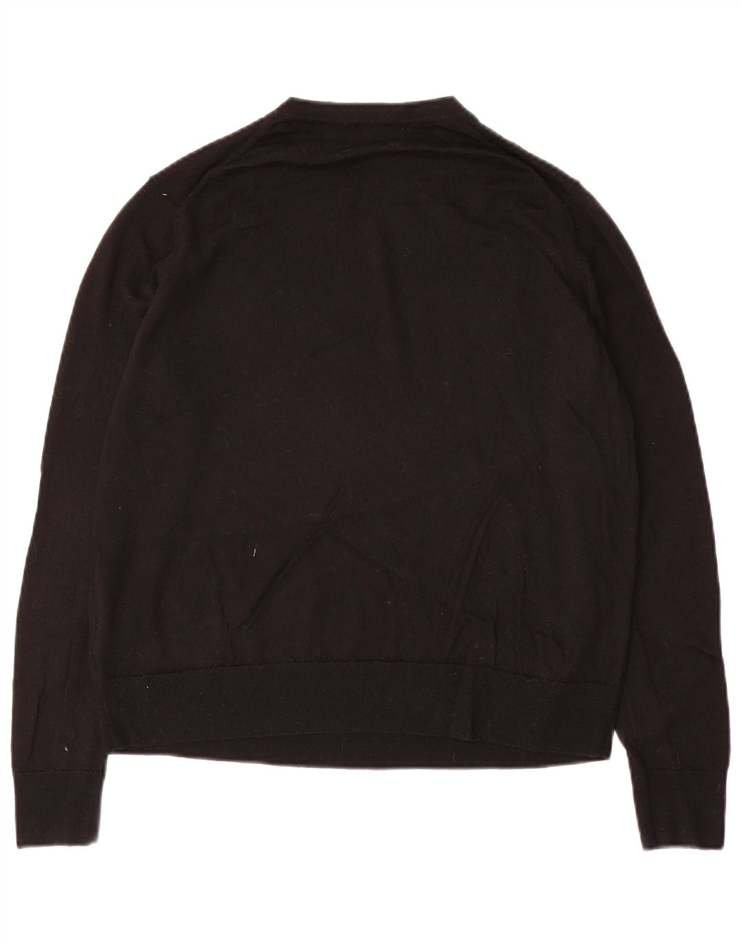 Marks & Spencer Dame sweater med rund hals DK 14 Stor sort uld