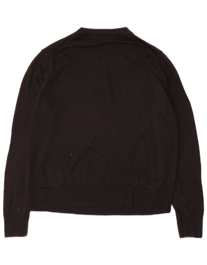 Marks & Spencer Dame sweater med rund hals DK 14 Stor sort uld