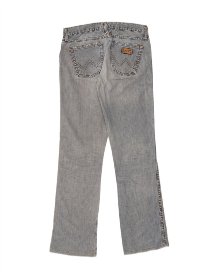 Wrangler Dame Hipster Bootcut Jeans W27 L34 Blå Bomuld
