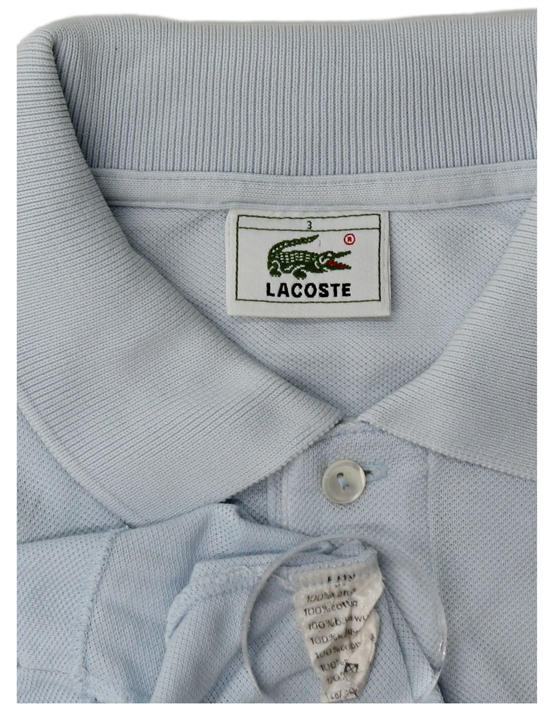 Lacoste herre poloskjorte str. 3 Lille blå bomuld