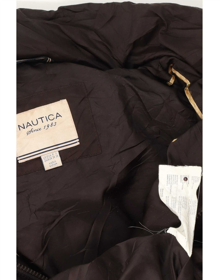 Nautica hættejakke til kvinder UK 20 2XL brun polyester