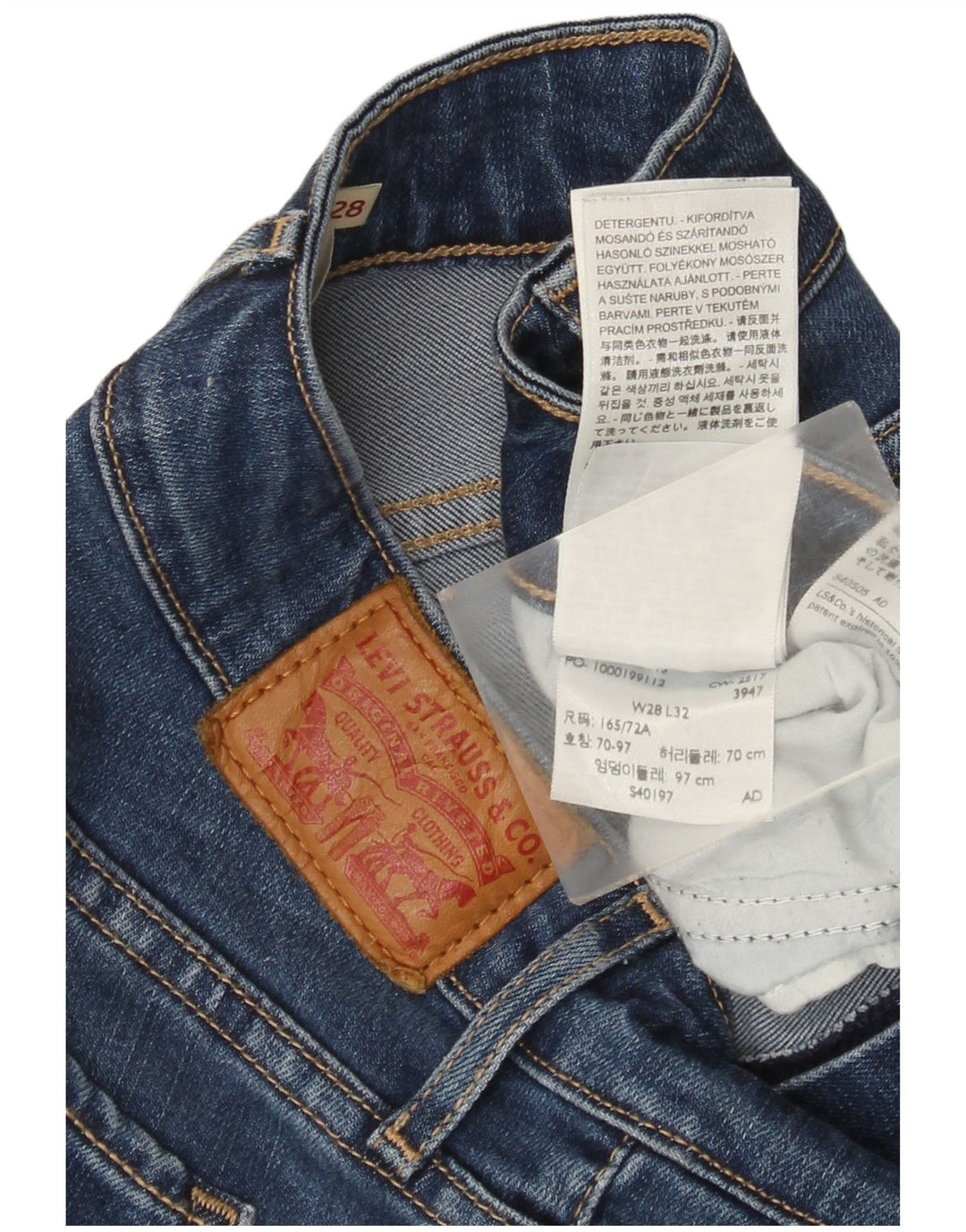 Levi's Slim Jeans til kvinder W28 L28 Blå Lyocell