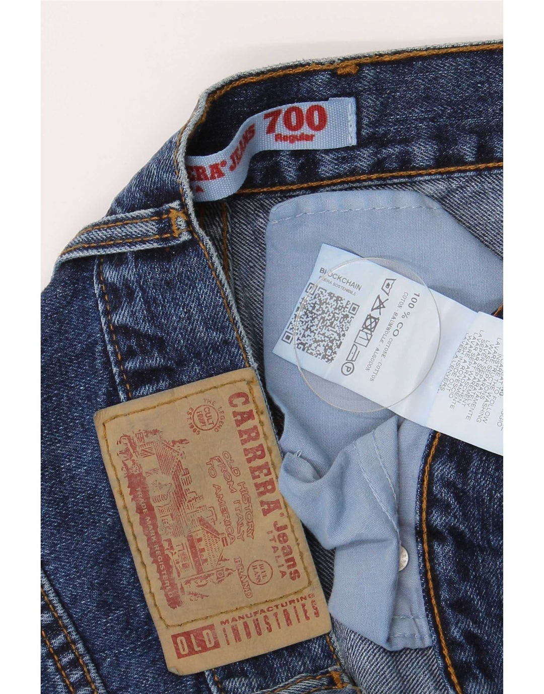 Carrera Mens 700 Regular Fit Straight Jeans W36 L33 Blå Bomuld