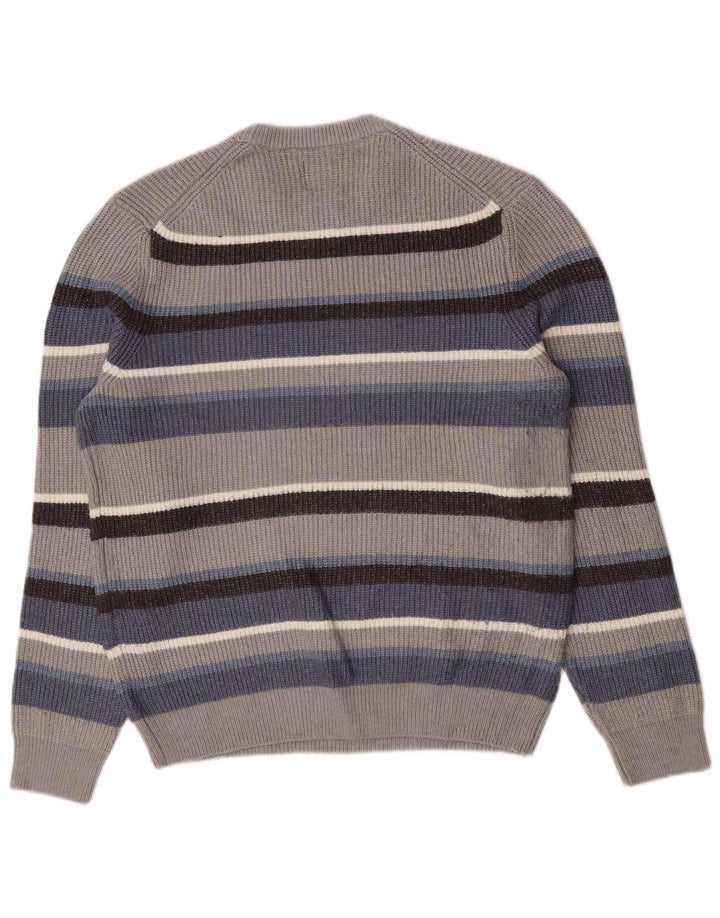 Marks & Spencer Herretrøje med rund hals, stor flerfarvet stribet