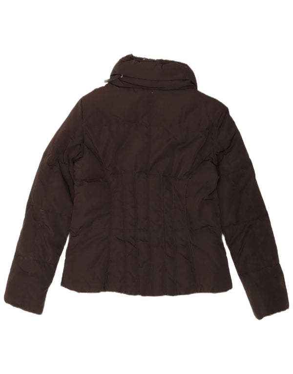 Zara Dame Polstret Jakke UK 14 Medium Sort Polyester