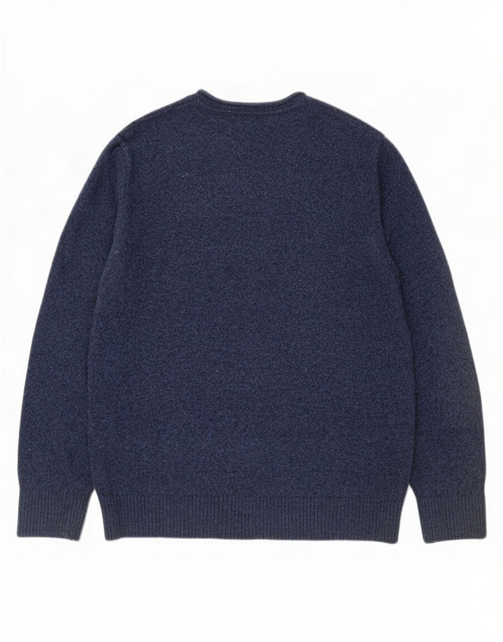Gap Herre Boat Neck Jumper Sweater Medium Navy Blue Bomuld