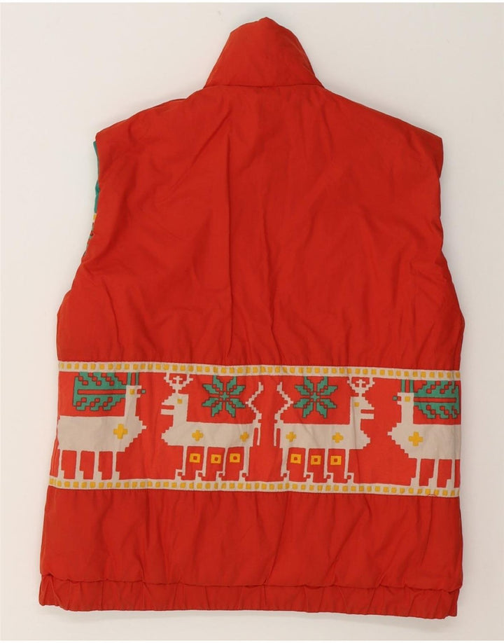 ANZI BESSON Mens Reversible Gilet UK 36 Small Green Fair Isle Vintage Anzi Besson and Second-Hand Anzi Besson from Messina Hembry 