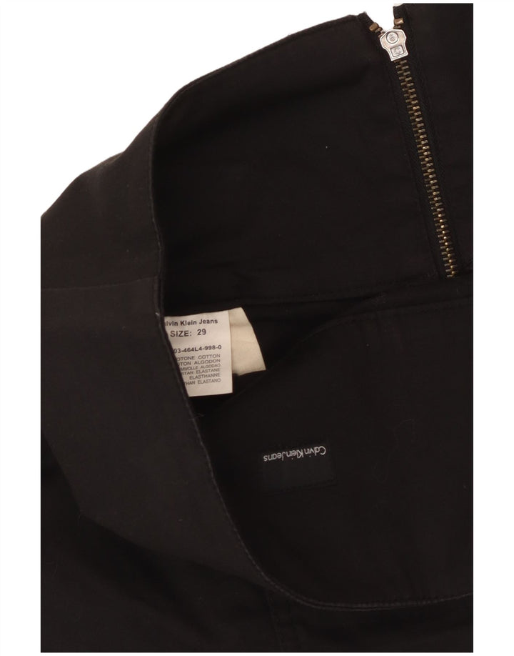 Calvin Klein Jeans Lige nederdel til kvinder W29 Mellem sort bomuld