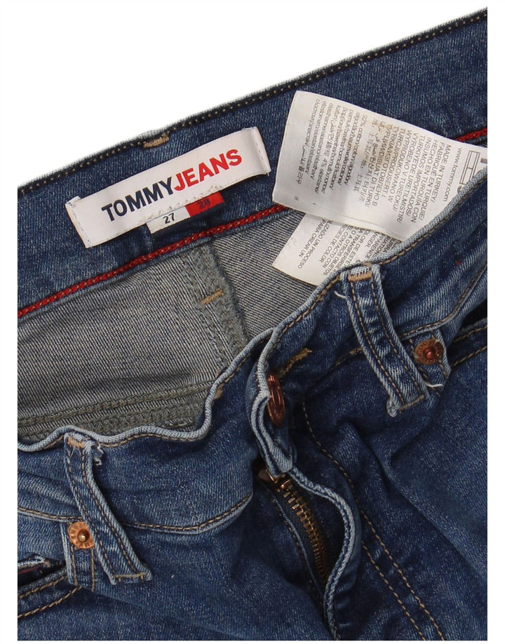 TOMMY HILFIGER Dame Skinny Jeans W27 L28 Blå Bomuld