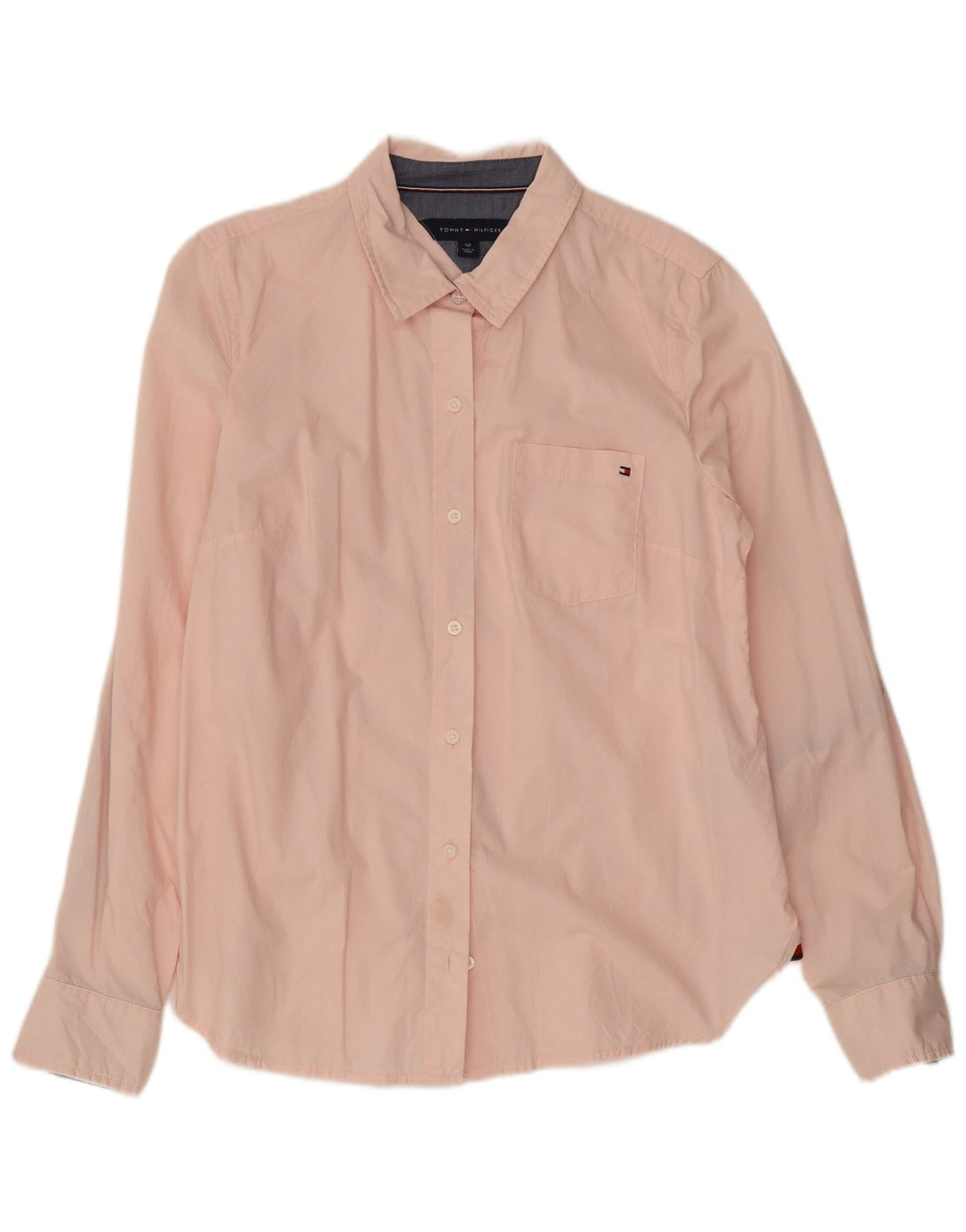Tommy Hilfiger Dameskjorte UK 10 Lille Pink Bomuld