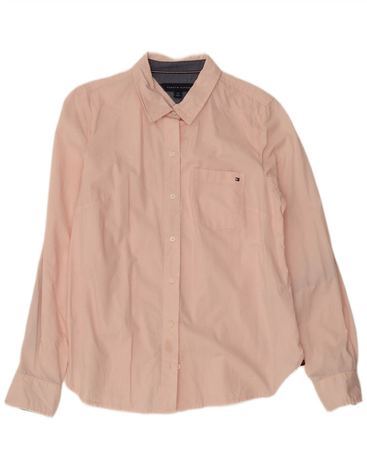 Tommy Hilfiger Dameskjorte UK 10 Lille Pink Bomuld