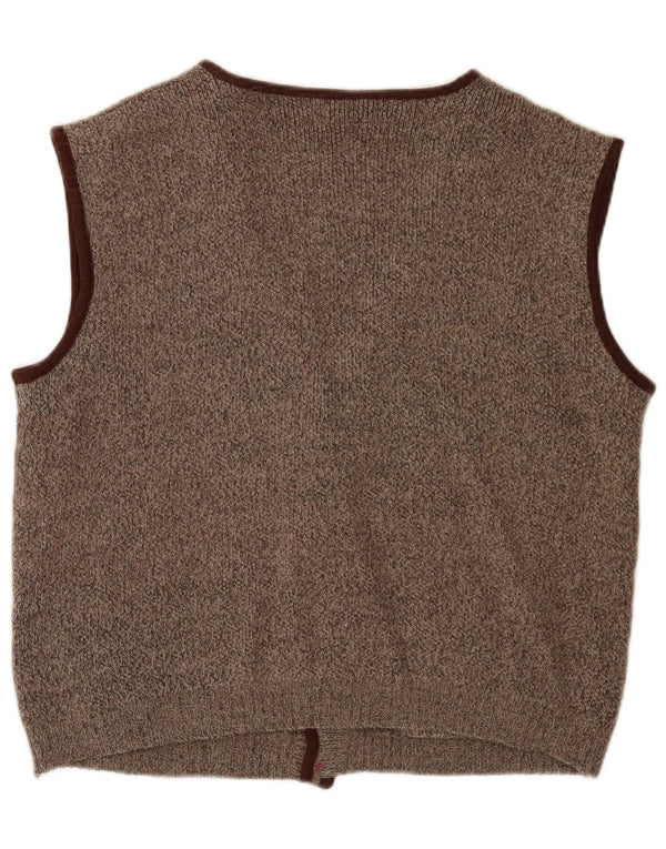 Vintage strikvest til mænd IT 50 Medium Brown Flecked Classic