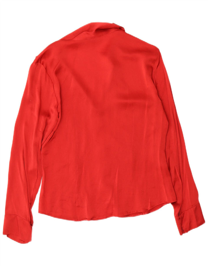 Marella Dame Skjorte Bluse UK 14 Stor Rød