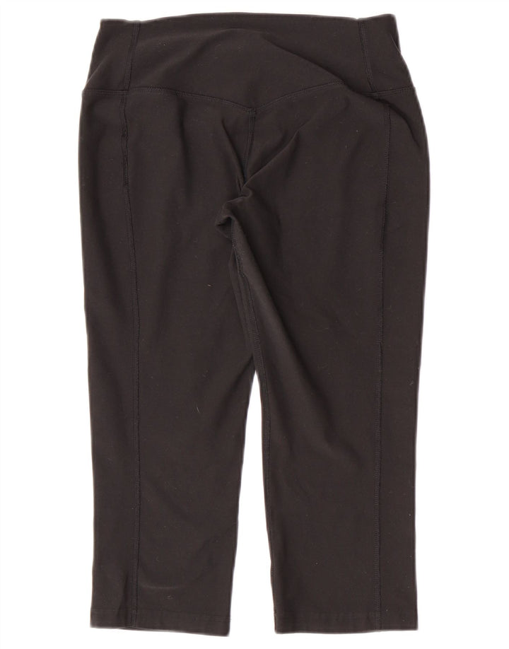 Nike Dame Dri Fit Capri Træningsdragt Bukser UK 8 Small Black Polyester