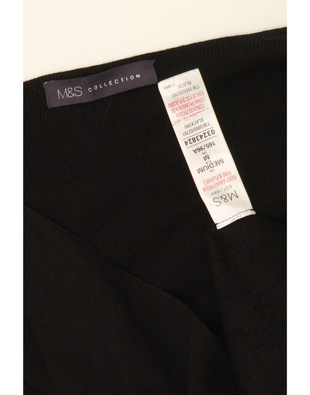 MARKS & SPENCER Womens Longline Open Cardigan Sweater UK 12 Medium Black