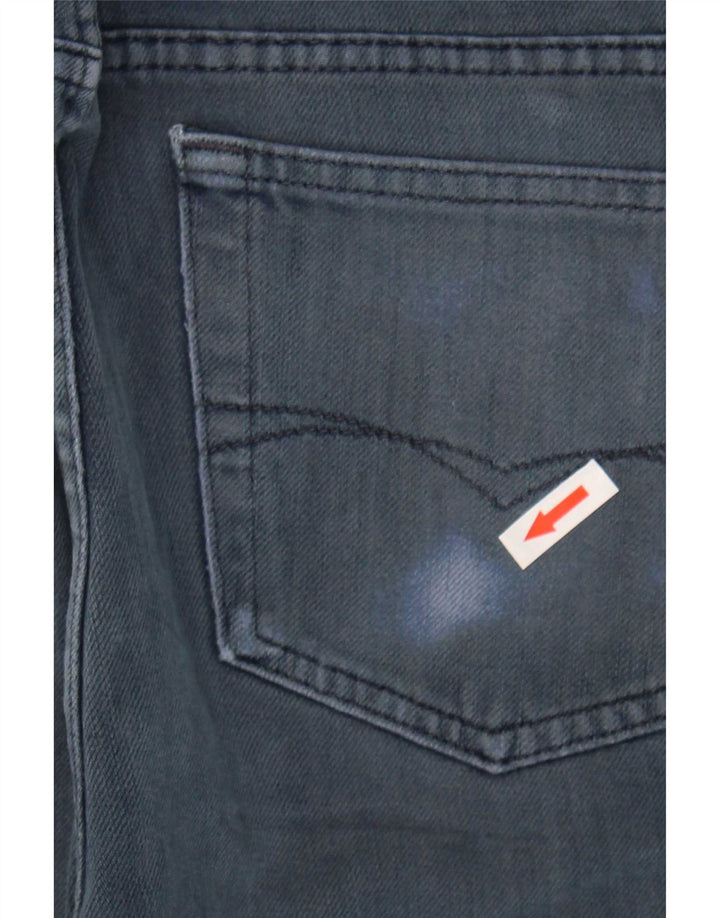 Marks & Spencer Herre Blue Harbor Straight Jeans W34 L31 Navy bomuld