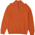 Marlboro Classics Herre Zip Neck Jumper Sweater Stor Orange Uld