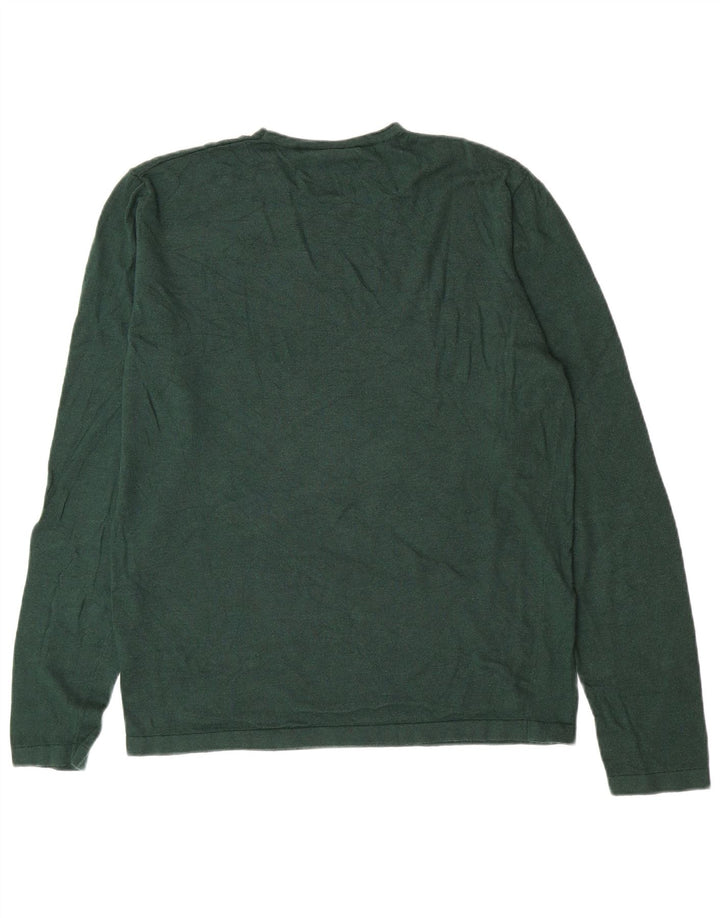 Kappa Herre sweater med rund hals XL Grøn polyamid