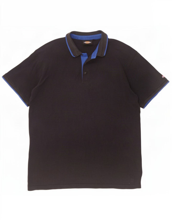 Dickies herre poloshirt 2XL sort bomuld