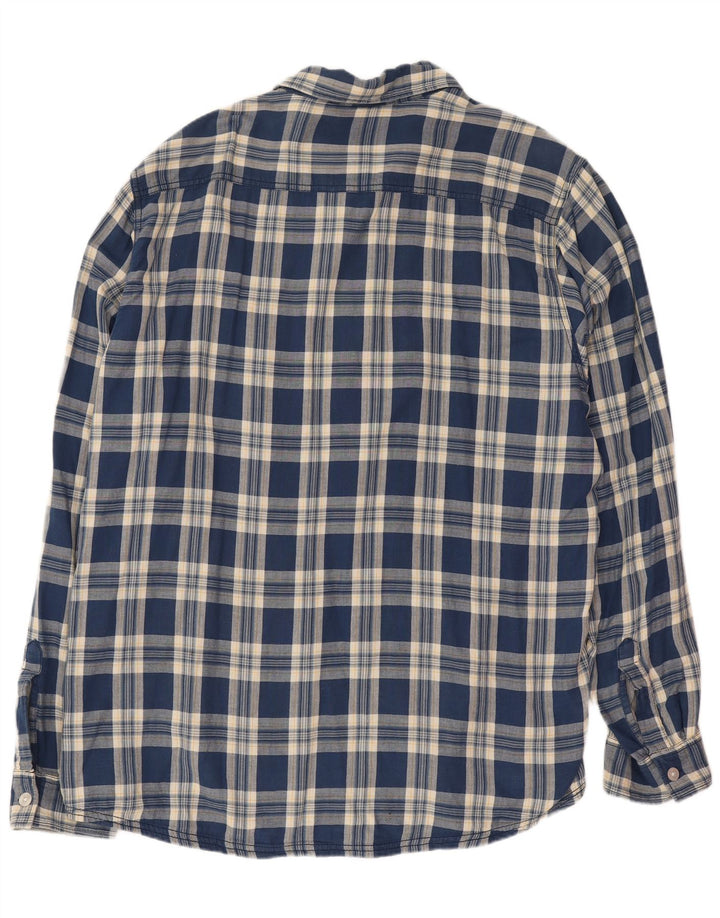 Weird Fish Herreskjorte 2XL Blå Plaid Bomuld