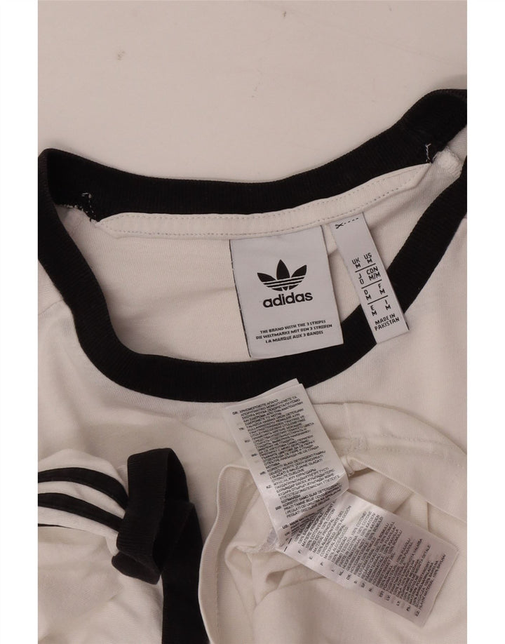 Adidas Herre T-Shirt Top Medium Hvid Bomuld