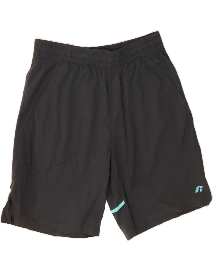 RUSSELL ATHLETIC Mens Sport Shorts Large  Grey Polyester Vintage Russell Athletic and Second-Hand Russell Athletic from Messina Hembry 