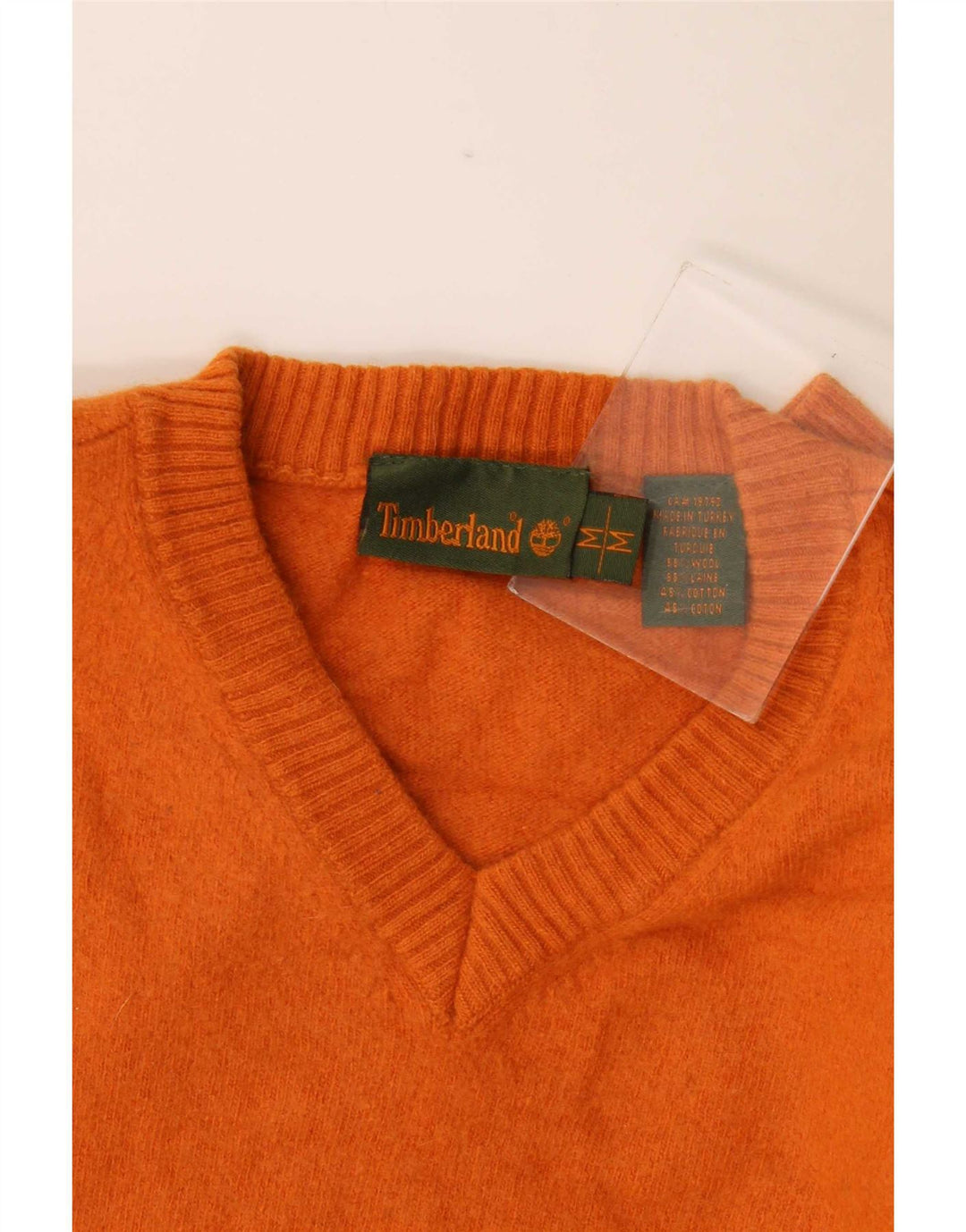 Timberland Herre V-hals sweater Medium Orange Uld