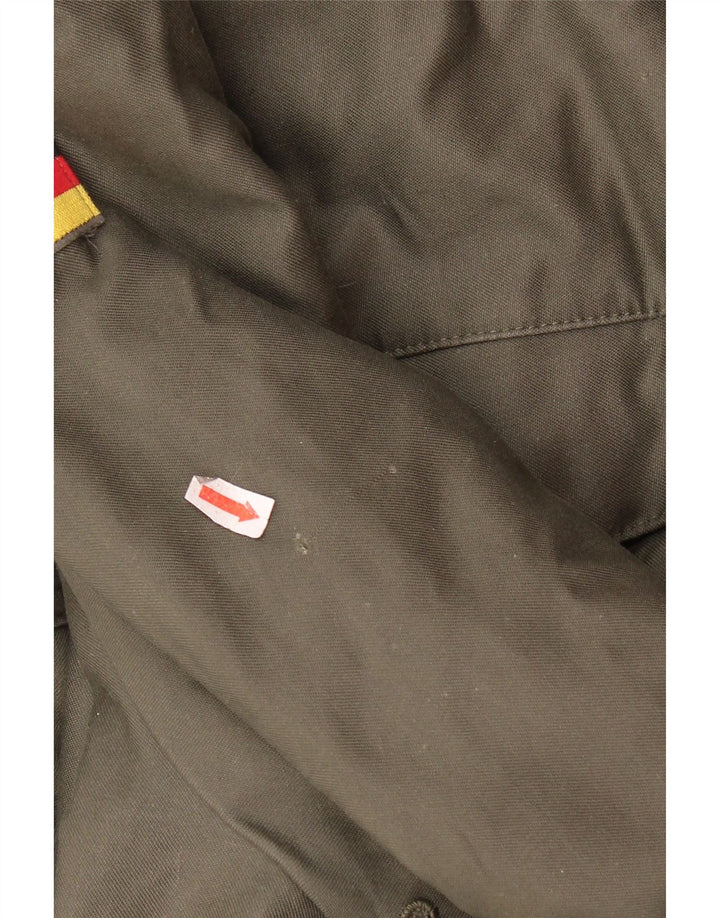 Vintage Herre Hætte Military Parka Jacket UK 38 Medium Khaki