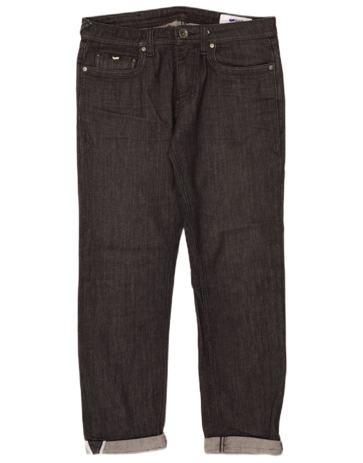 Gas Straight Jeans til kvinder W31 L26 Sort bomuld