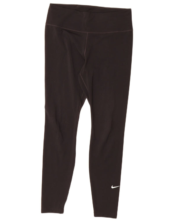Nike Dame Dri Fit Leggings UK 12 Medium Sort