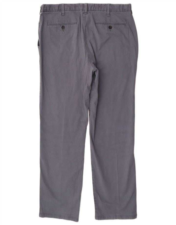 Marks & Spencer Herre Regular Fit Chinobukser W38 L31 Blå bomuld