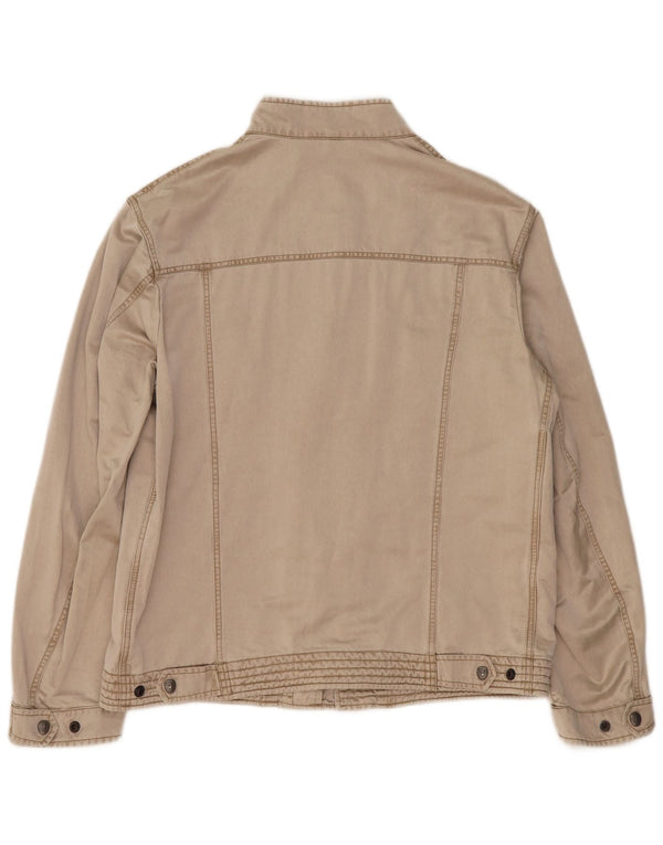 Trussardi Herre Utility Jacket IT 56 3XL Beige Polyester