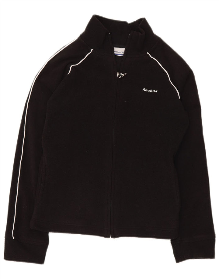 REEBOK Fleecejakke til kvinder UK 10 Lille sort polyester