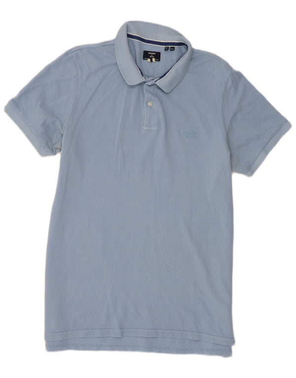 Superdry herre poloshirt 2XL blå bomuld