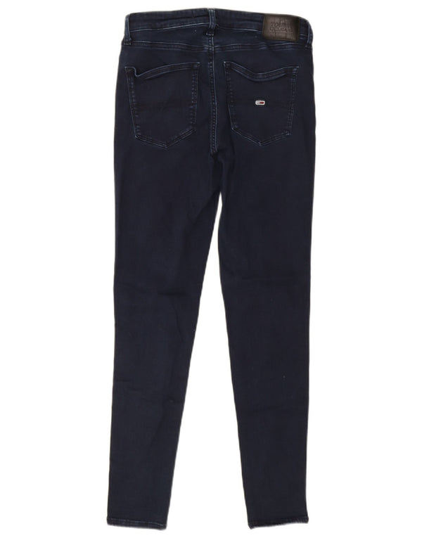 Tommy Hilfiger Dame Højtalje Skinny Jeans W29 L28 Marineblå Bomuld