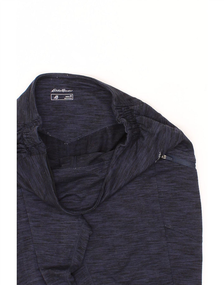 EDDIE BAUER Womens Tracksuit Trousers UK 12 Medium  Navy Blue Flecked Vintage Eddie Bauer and Second-Hand Eddie Bauer from Messina Hembry 