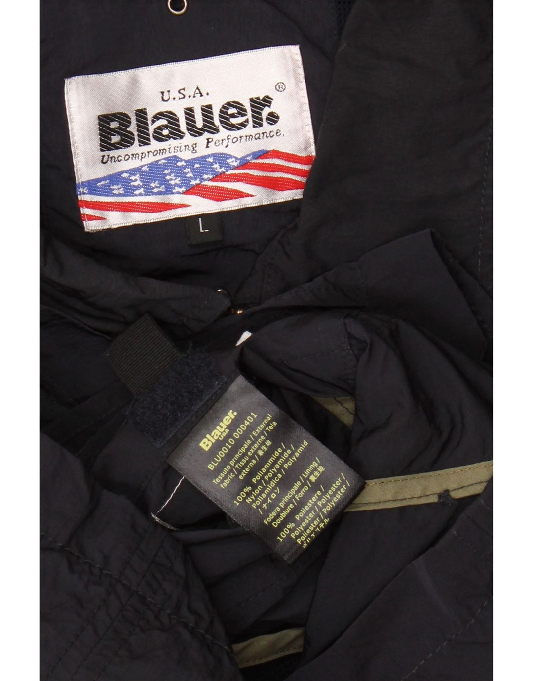 Blauer Herre Utility Jacket UK 40 Large Navy Blue Polyamide