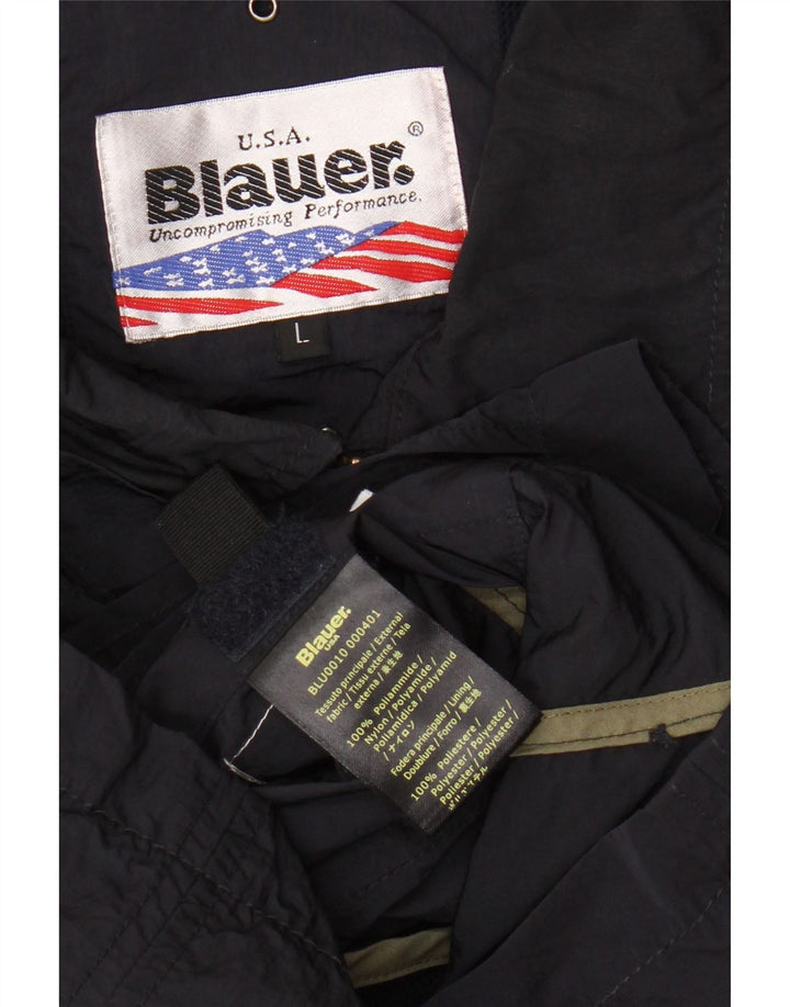 Blauer Herre Utility Jacket UK 40 Large Navy Blue Polyamide