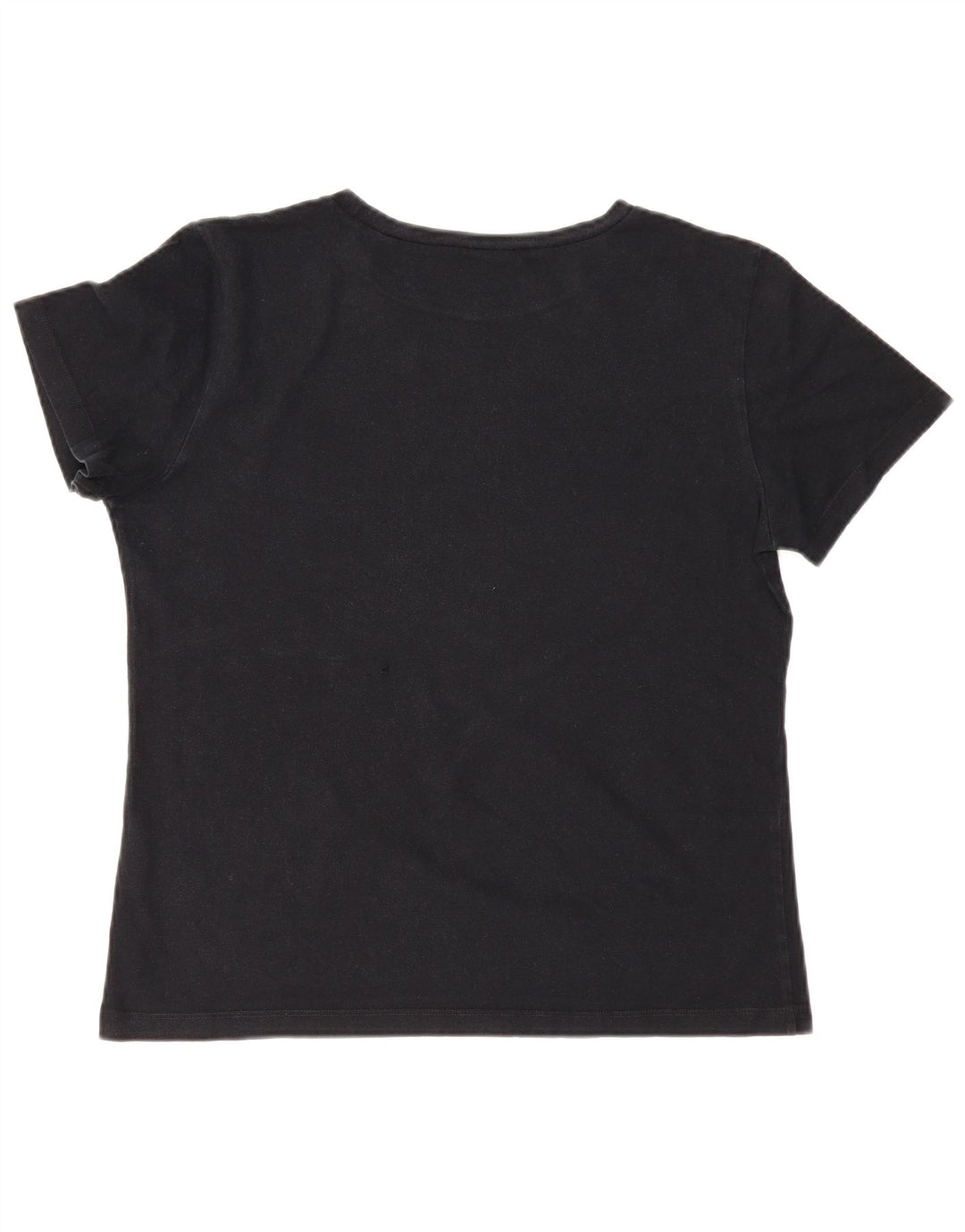 VANS Dame T-Shirt Top UK 18 XL Sort Bomuld