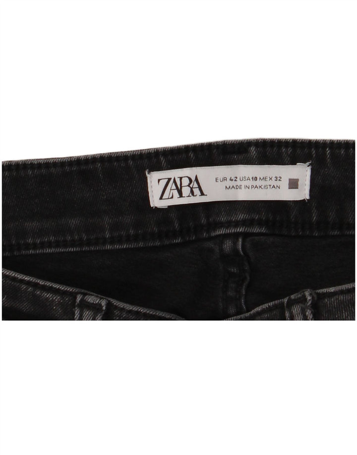 ZARA Dame Slim Jeans EU 42 Large W32 L27 Sort