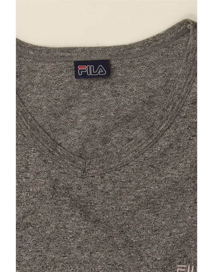 Fila Herre T-Shirt Top Medium Grey Flecked