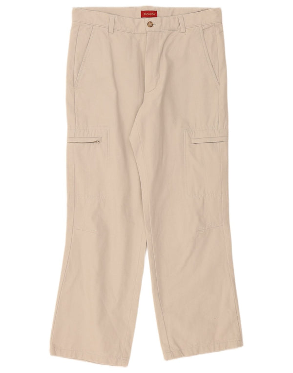Diadora lige cargobukser til kvinder IT 48 XL W32 L28 Beige bomuld