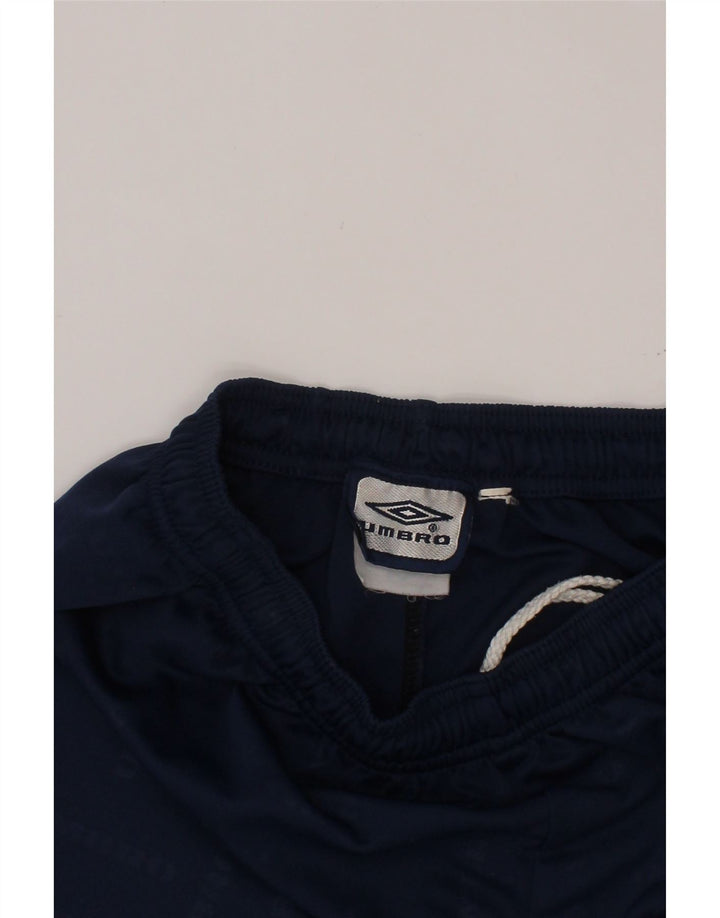 UMBRO Grafiske sportsshorts til drenge 13-14 år marineblå polyester