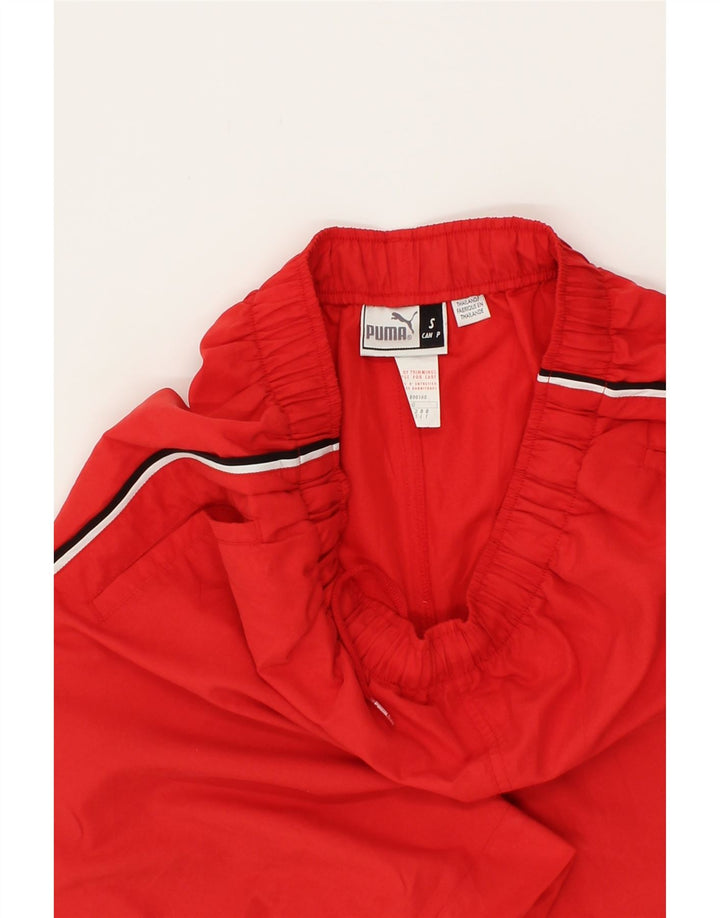PUMA Womens Capri Tracksuit Trousers UK 10 Small  Red Polyester Vintage Puma and Second-Hand Puma from Messina Hembry 