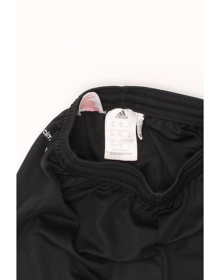 ADIDAS Boys Climalite Sport Shorts 9-10 Years Black Polyester Vintage Adidas and Second-Hand Adidas from Messina Hembry 